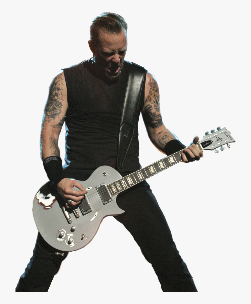 Bass Guitarist Guitar Bassist Metallica Electric Clipart - James Hetfield Pick Hand, HD Png Download
