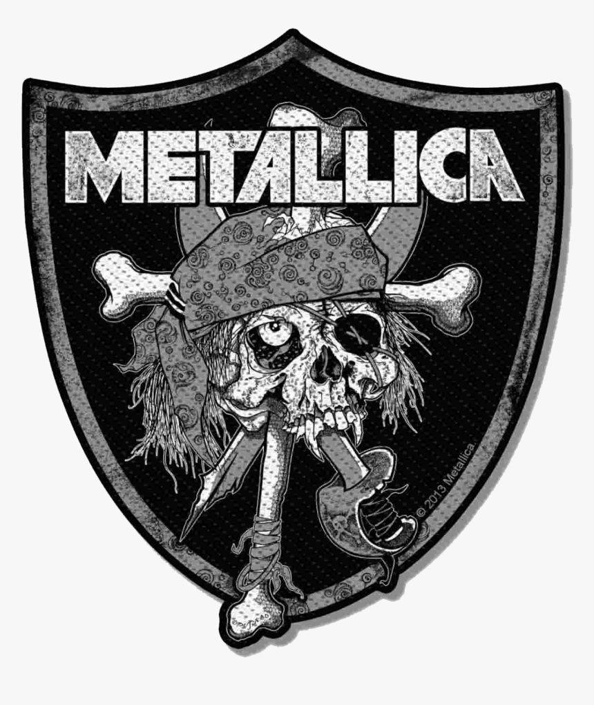 Clip Art T Shirt Raiders Skull - Metallica Patches, HD Png Download