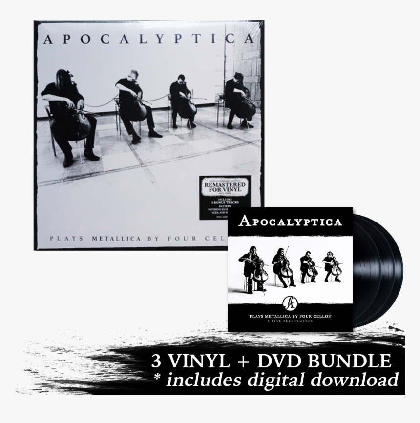 Plays Metallica Live Performance 3 Lp Dvd Remastered - Apocalyptica Plays Metallica By Four Cellos Remastered, HD Png Download