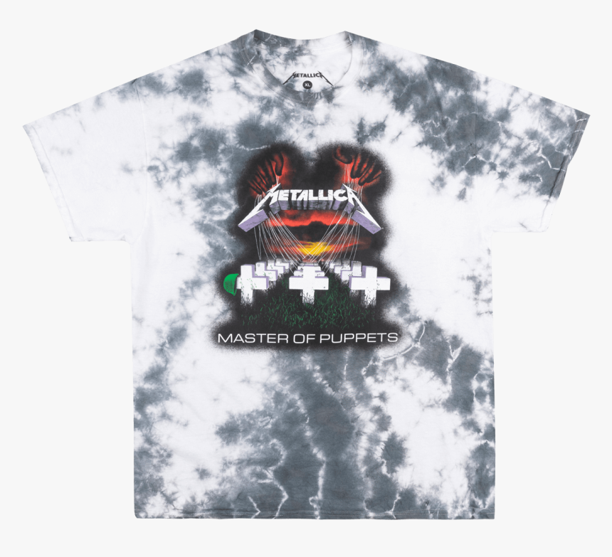 Metallica Master Of Puppets T-shirt Tie Dye Metal Music - Tie Dye Metallica T Shirt, HD Png Download