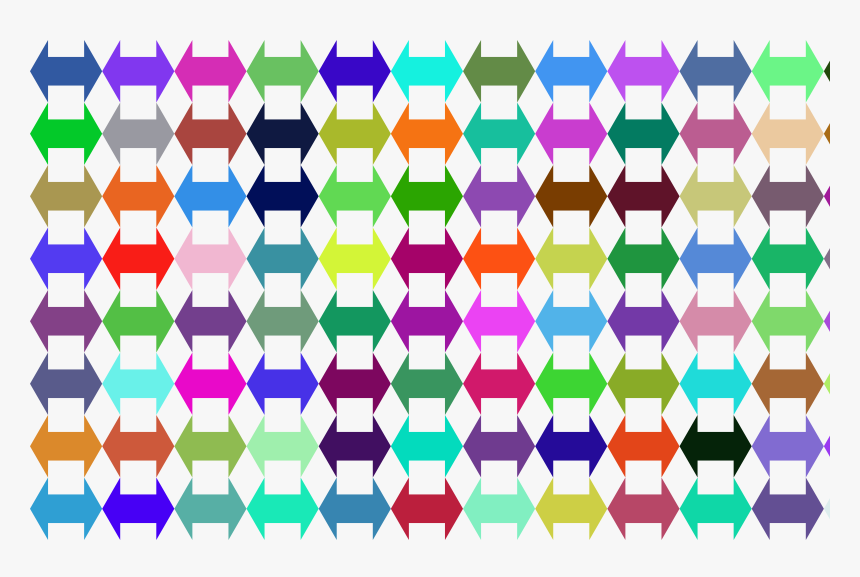 Double Arrows Pattern Prismatic Clip Arts - Icon, HD Png Download