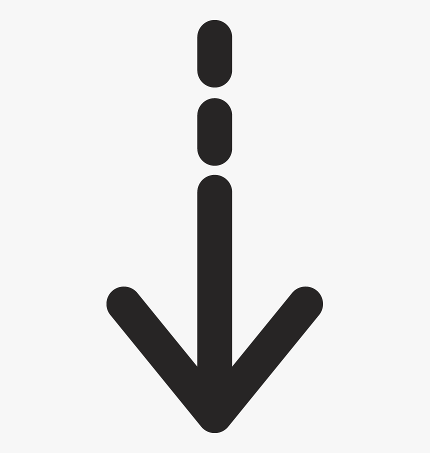 Double Dot Down Arrow - Png Dot Arrow, Transparent Png