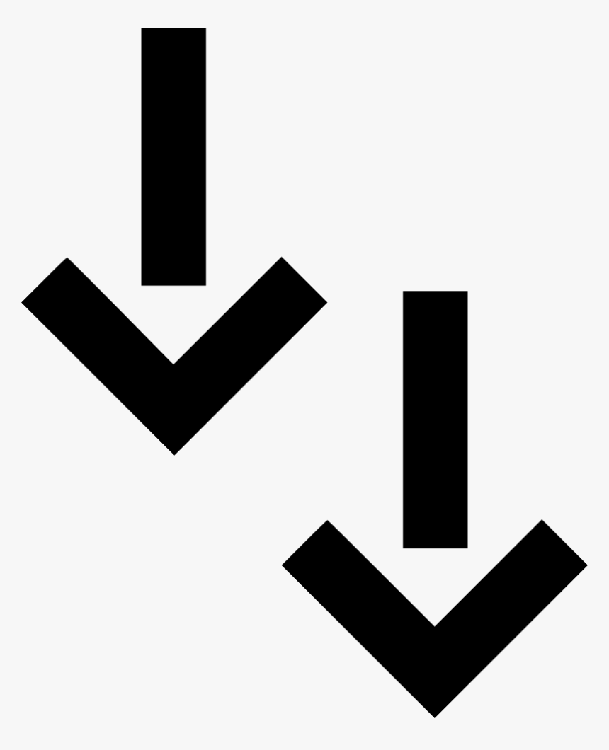 Transparent Double Arrow Png - Portable Network Graphics, Png Download