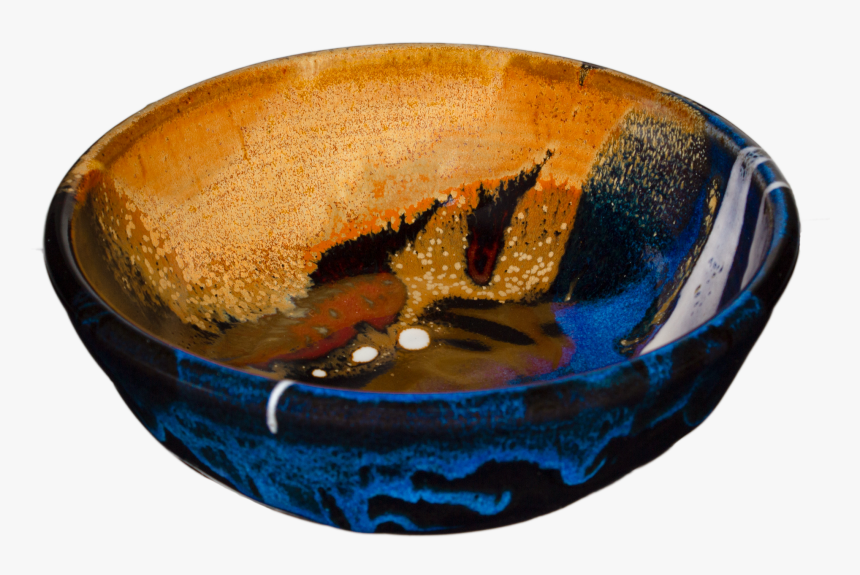 Preety Blue & Toasted Orange Cereal Bowl - Ceramic, HD Png Download
