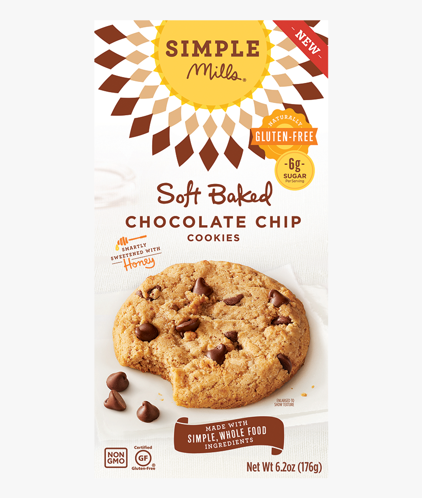 Img - Simple Mills Crunchy Chocolate Chip Cookies, HD Png Download