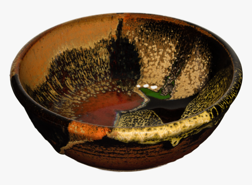 Red & Earth Tone Handmade Pottery Cereal Bowl - Ceramic, HD Png Download
