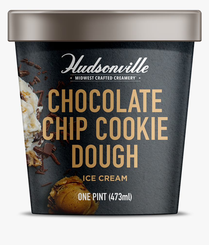 Chocolate Chip Cookie Dough Pint - Hudsonville Ice Cream Pints, HD Png Download