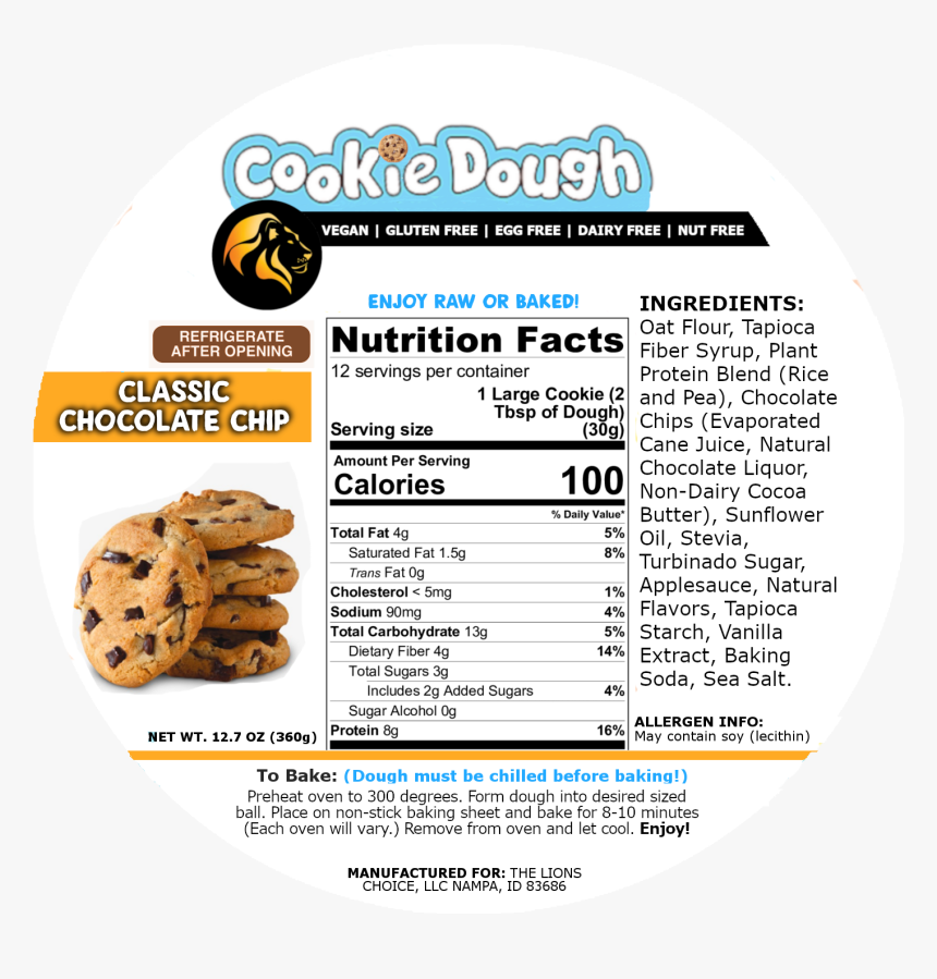 Chocolate Chip Cookie, HD Png Download