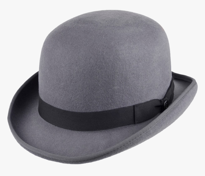 Bowler Hat Png Free Download - Grey Bowler Hats, Transparent Png