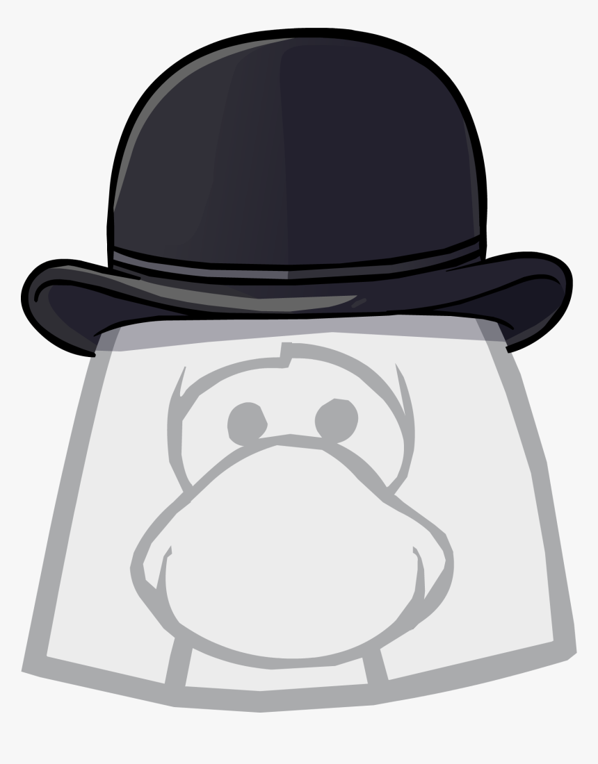 Club Penguin Earth Hat - Club Penguin Black Hat, HD Png Download