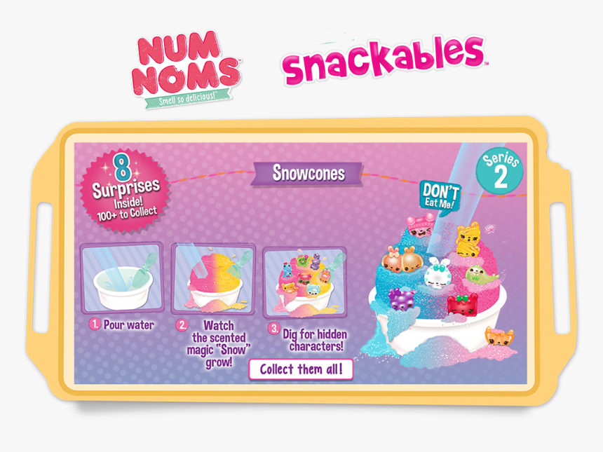 Num Noms Snackables Snow Cones Collect Them All, HD Png Download