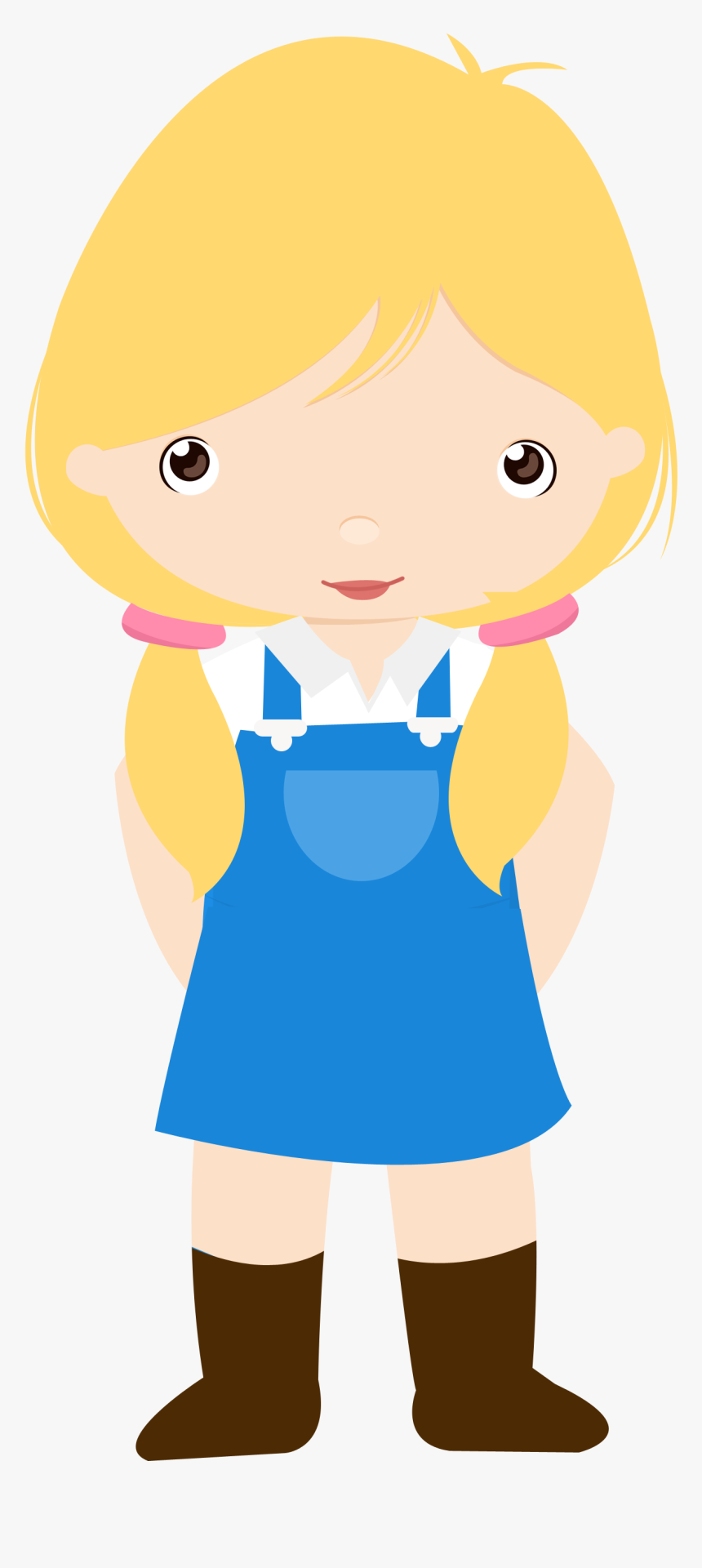 Pin By Liran S On Clipart - Little Farm Girl Cartoon, HD Png Download