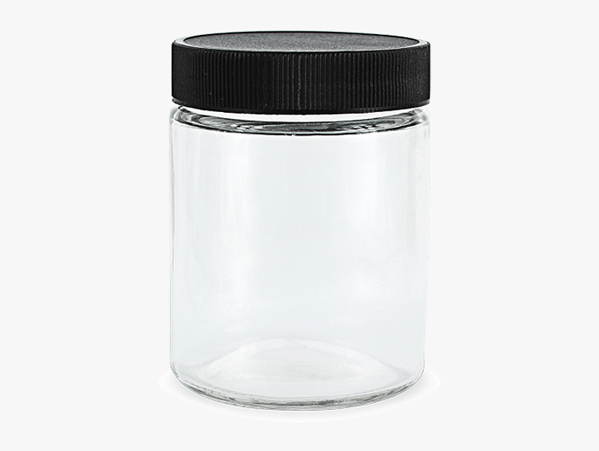 18oz Glass Jars With Lids Black, 18oz Glass Jar, Premium - Glass Jar Black Lid, HD Png Download