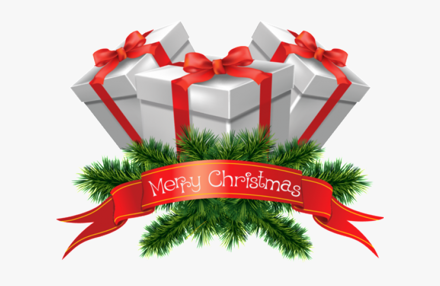 Transparent Christmas Text Png - Merry Christmas Gift Png, Png Download
