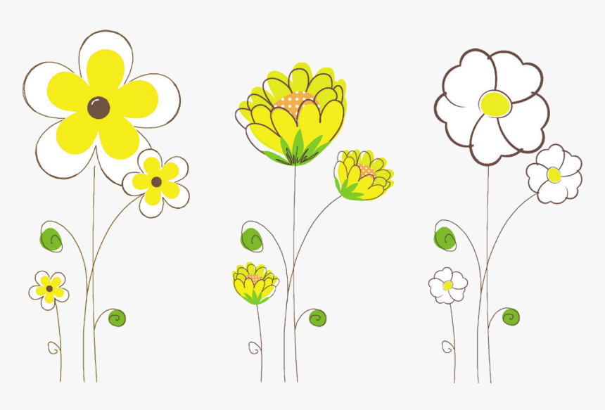 Transparent Wildflowers Png - House Wall Stencil Design, Png Download