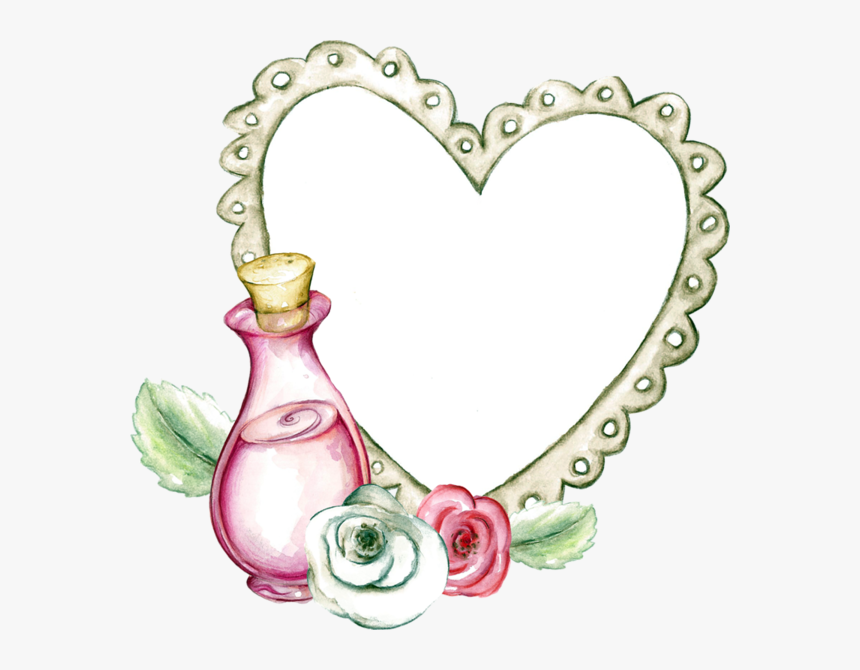 Image Result For Wildflowers Flowers Border Png - Heart, Transparent Png