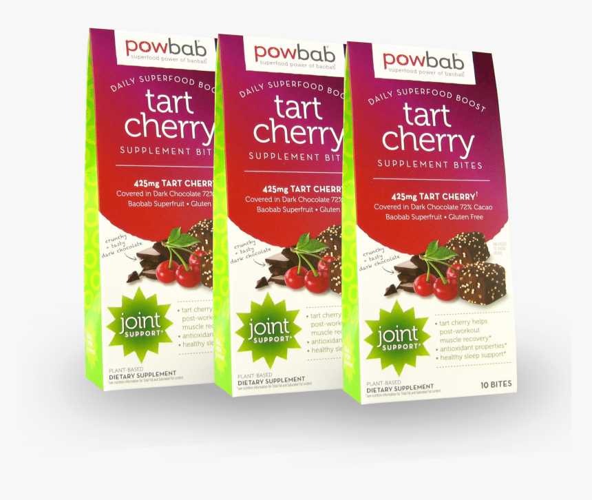 Powbab Tart Cherry Supplement Bites - Flyer, HD Png Download