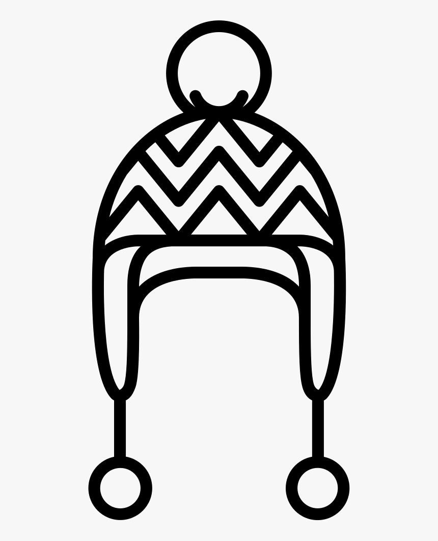 Knit Hat With Pom Pom - Knit Hat Icon Png, Transparent Png