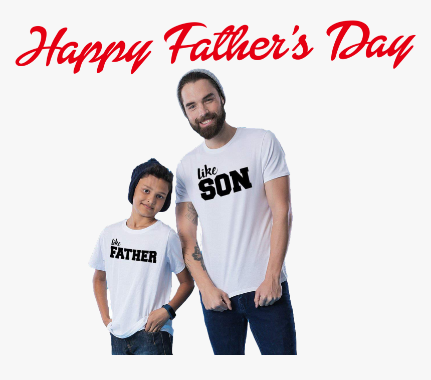Happy Father S Day Png Clipart - Father Son White Shirt, Transparent Png