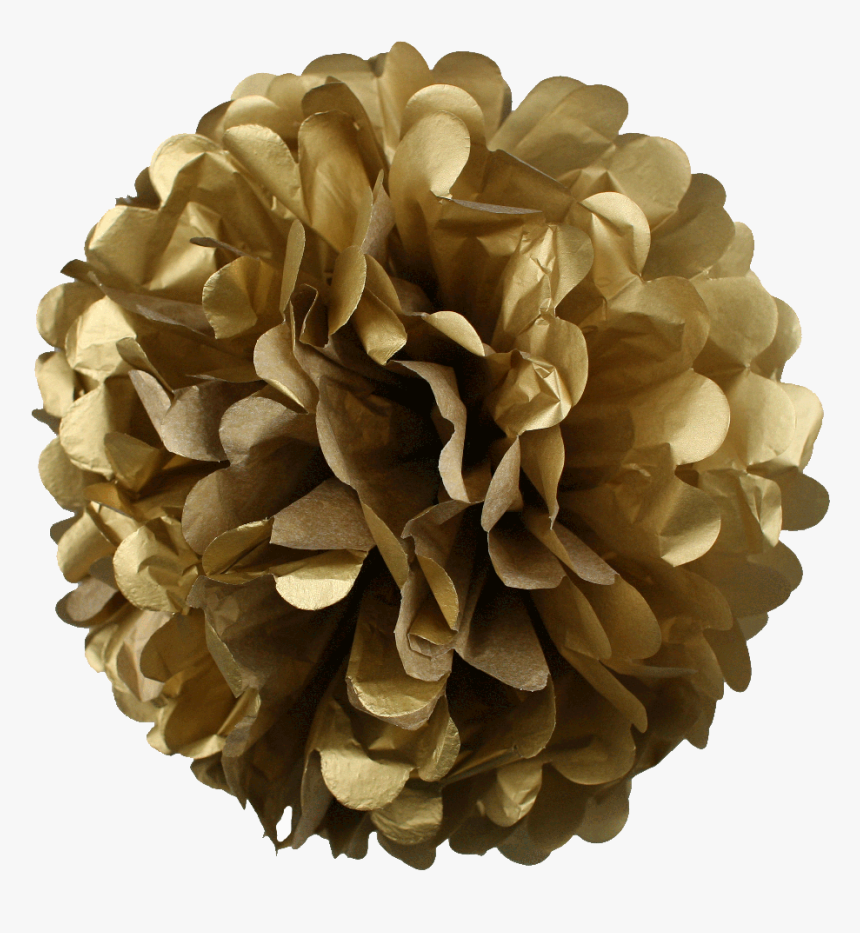 Gold Tissue Pom Pom, HD Png Download