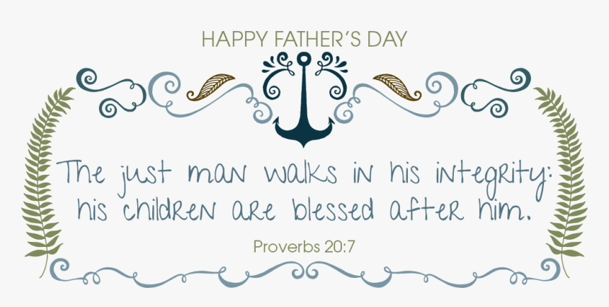 Transparent Father S Day Clip Art - Scripture Happy Fathers Day, HD Png Download