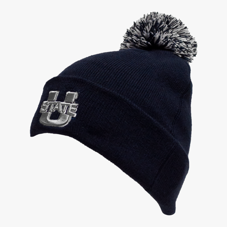 U State Cuff Pom Pom Beanie Navy - Beanie, HD Png Download