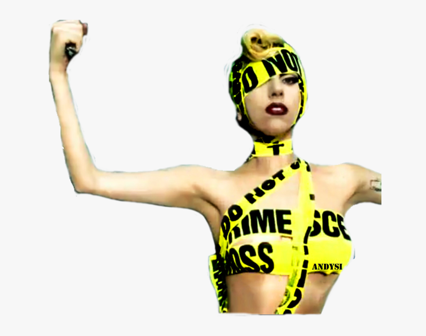 Lady Gaga Telephone Video - Lady Gaga Crime Scene Tape, HD Png Download