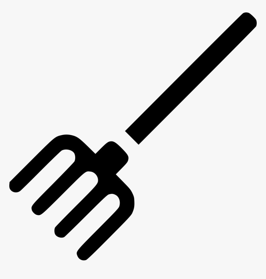 Pitchfork Dig Tool Rake Garden - Farm Rake Icon Png, Transparent Png
