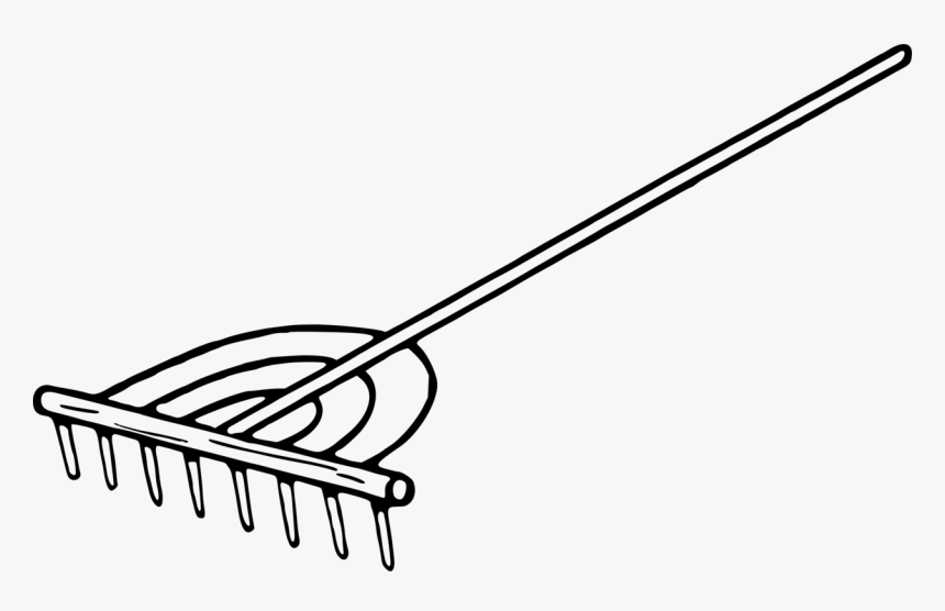 Rake Rake Clip Art Black And White, HD Png Download , Transparent Png