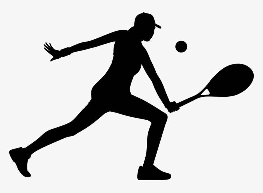 Tennis, Woman, Action, People, Full, Length, Isolated - Tennis Piktogramm, HD Png Download