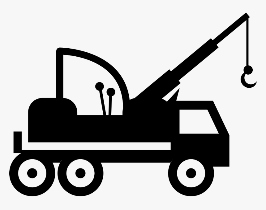 Mobile Crane Construction Transport Heavy Machinery - Guincho Vetor Png, Transparent Png
