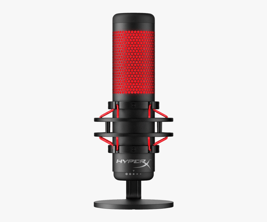 Hyperx Quadcast, Anti-vibration Shock Mount, Usb, Black/red, - Hyperx Quadcast Mic, HD Png Download