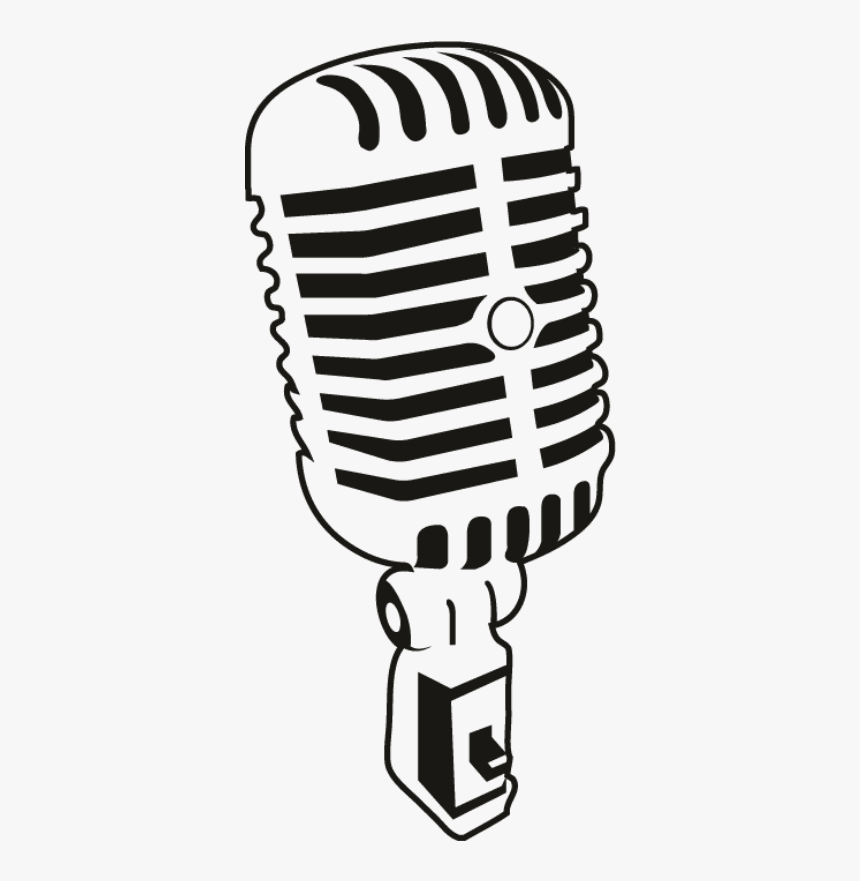 Microphone Drawing Clip Art - Microphone Vector Png, Transparent Png