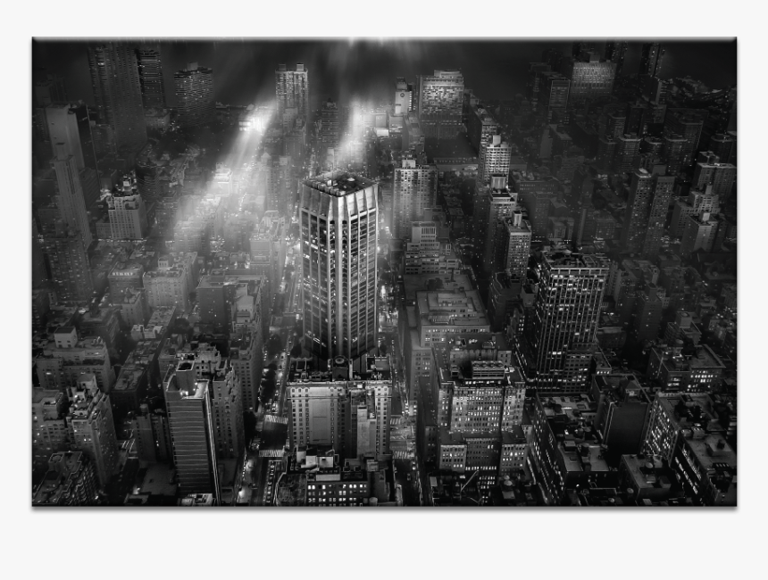 New York City - City Black And White Mist, HD Png Download