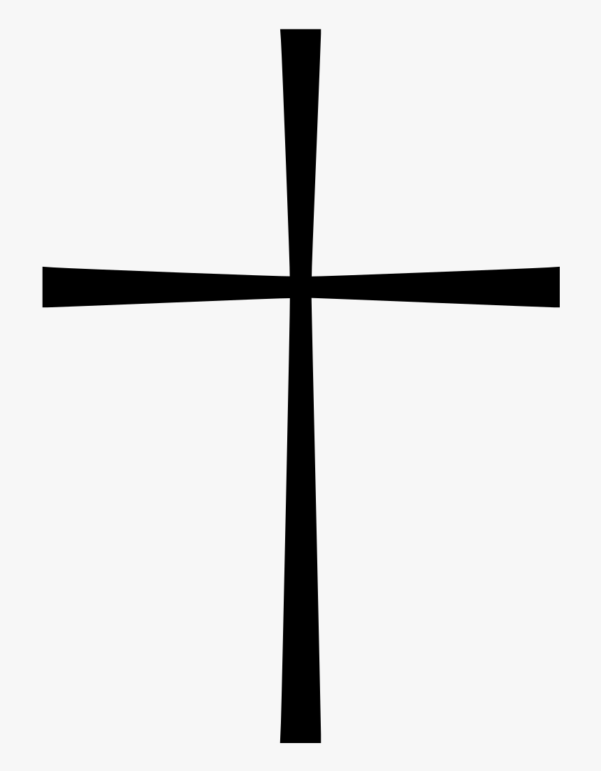 Byzantine Cross Icon - Byzantine Cross In Black, HD Png Download