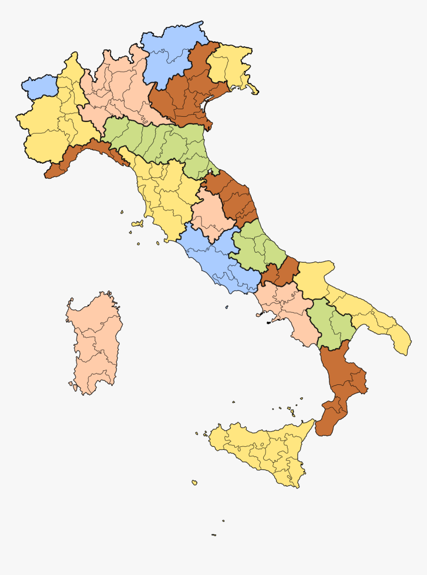 Provinces Of Italy, HD Png Download