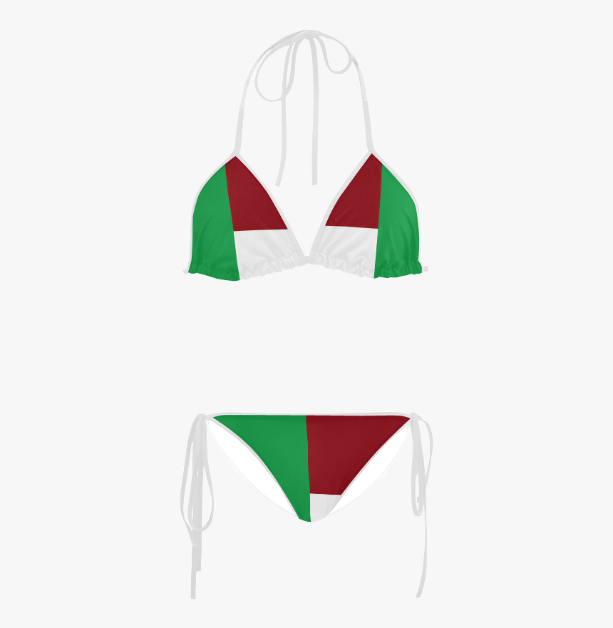 Italian Flag Custom Bikini Swimsuit - Illustration, HD Png Download