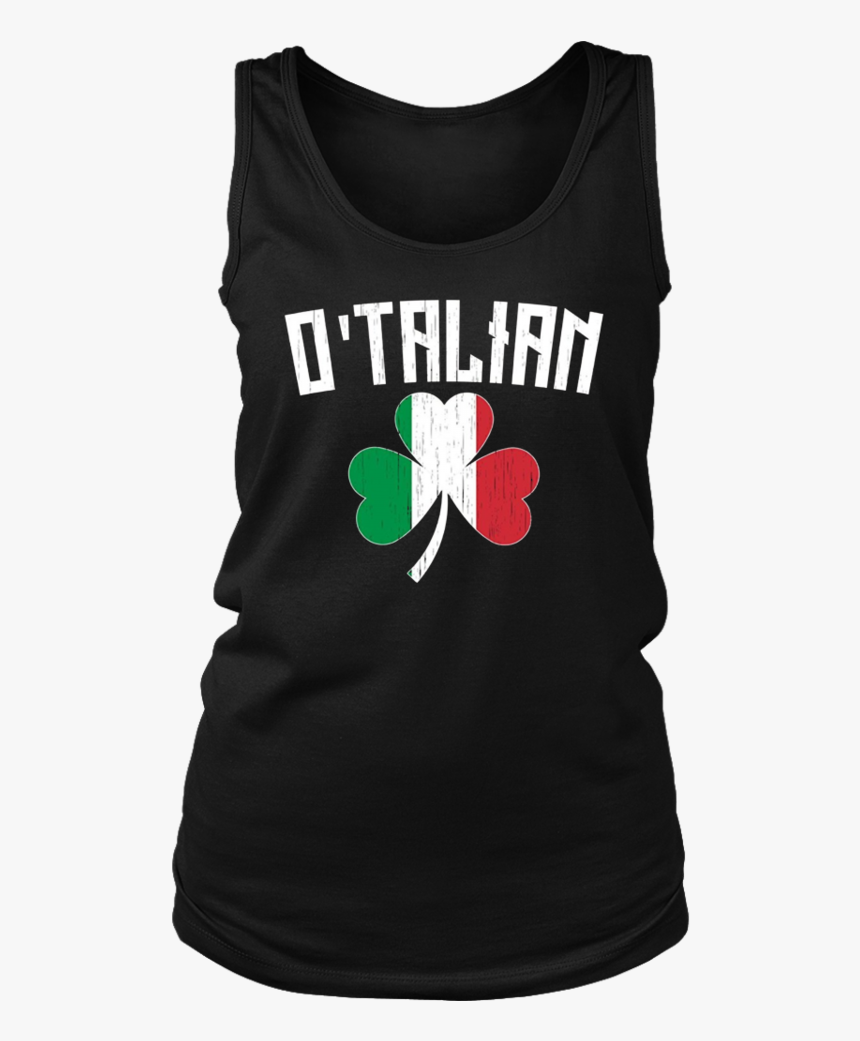 O Talian Shirts Italian Flag Irish Shamrock Funny T-shirt - Active Tank, HD Png Download