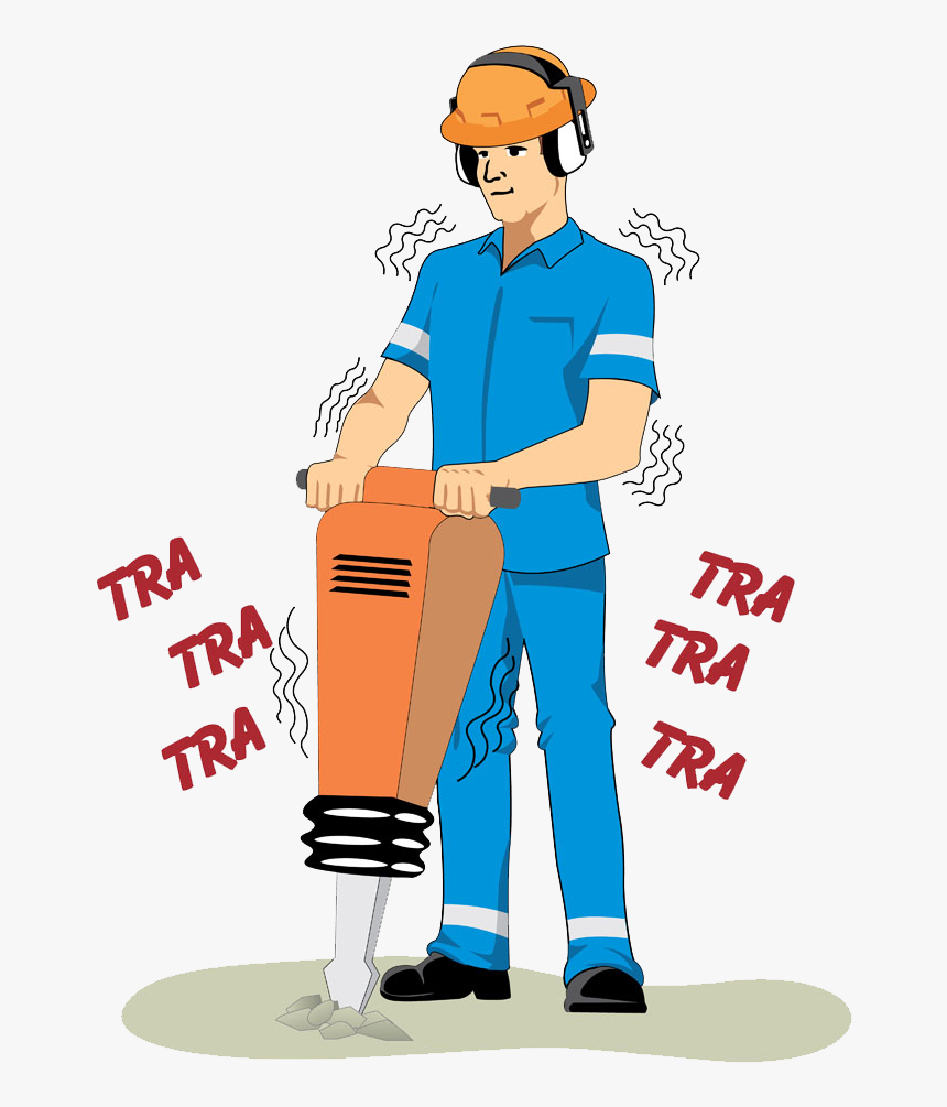 Clipart Clothes Construction Worker - Jackhammer Clipart, HD Png Download