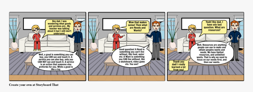 Wants And Needs Comic Strip, HD Png Download