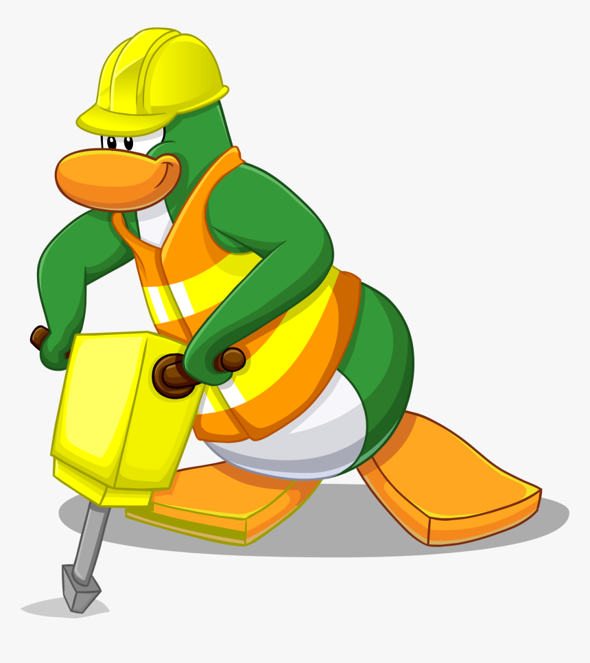 Club Penguin Wiki - Club Penguin Construction Worker, HD Png Download