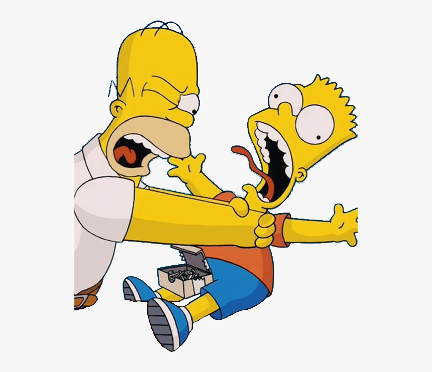 Amor Imagen De Bart Simpson Clipart , Png Download - Homer And Bart, Transparent Png