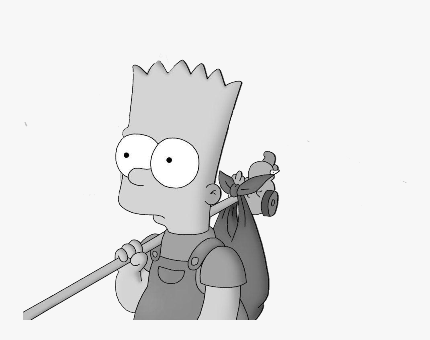 Bart Simpson Leaving Home, HD Png Download