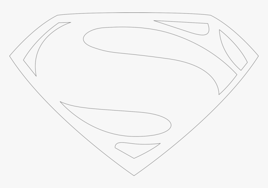 Drawing Logo Man Of Steel, HD Png Download