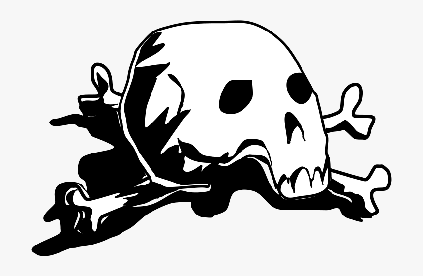 Skull And Crossbones Download Png Free - Skull And Crossbones En Png, Transparent Png