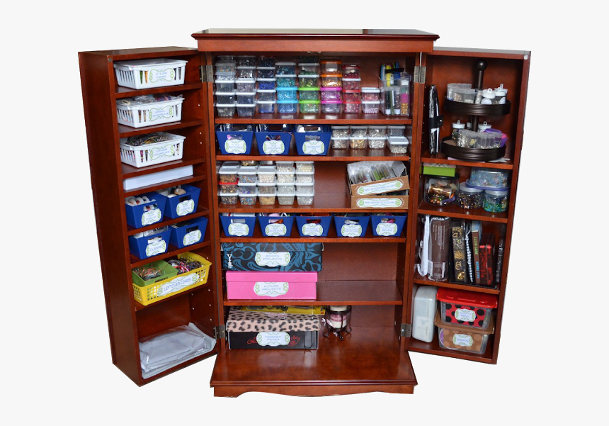 Bead Storage Solution Cabinet For Cds Dvds Vhs Tapes - Upcycle Armoire To Pantry, HD Png Download