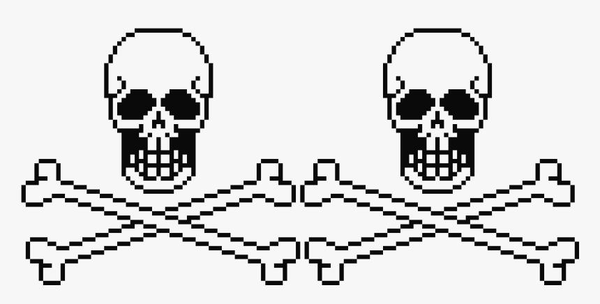 2 Skull And Crossbones , Png Download, Transparent Png