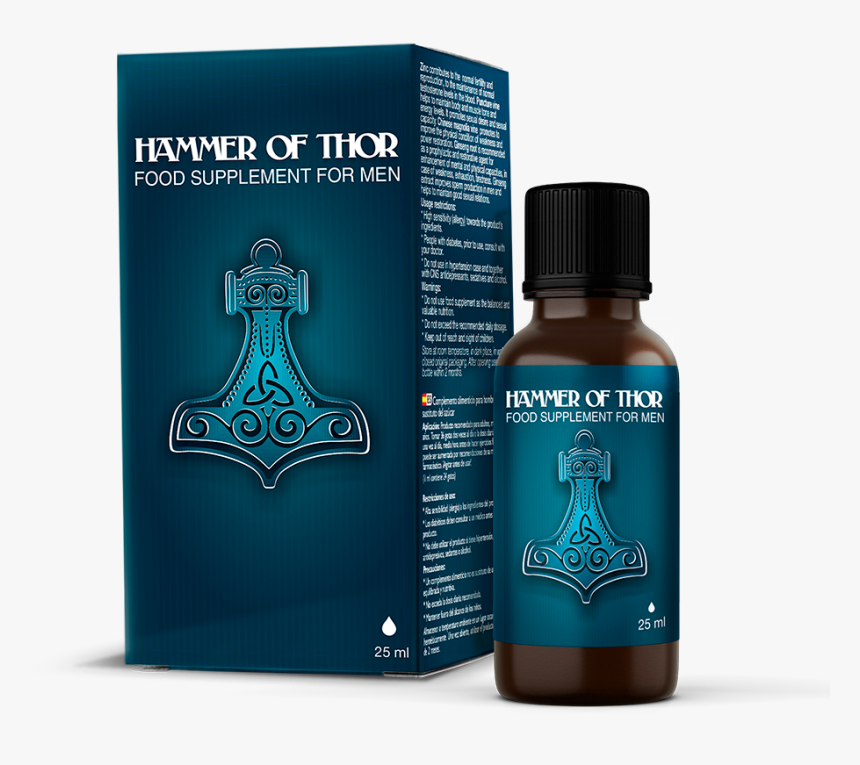 Hammer Of Thor Food Supplement For Men, HD Png Download
