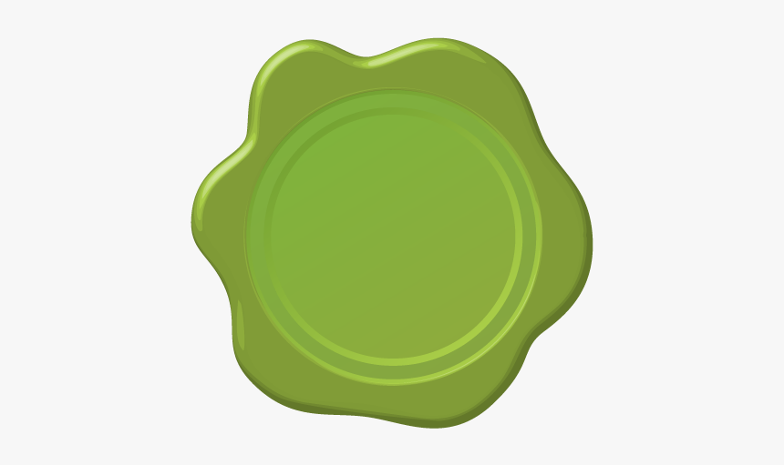 Green Wax Seal Png, Transparent Png