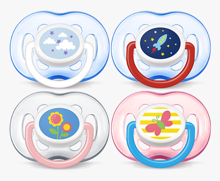 Philips Avent Contemporary Freeflow Pacifier 2 Pack - Avent Pacifier 18+ Months, HD Png Download